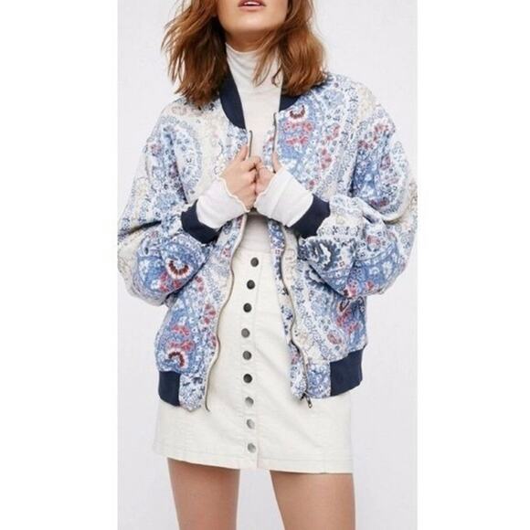 Free People‎ Bomber Jacket - Picture 1 of 9